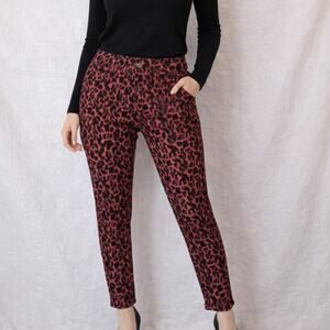 Soft Surroundings Ultimate High Rise Leopard Skinny Jeans -  Size 8